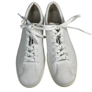 Rothy's White Lace-Up Sneakers Women's Sustainable Knit Shoes Casual 8.5